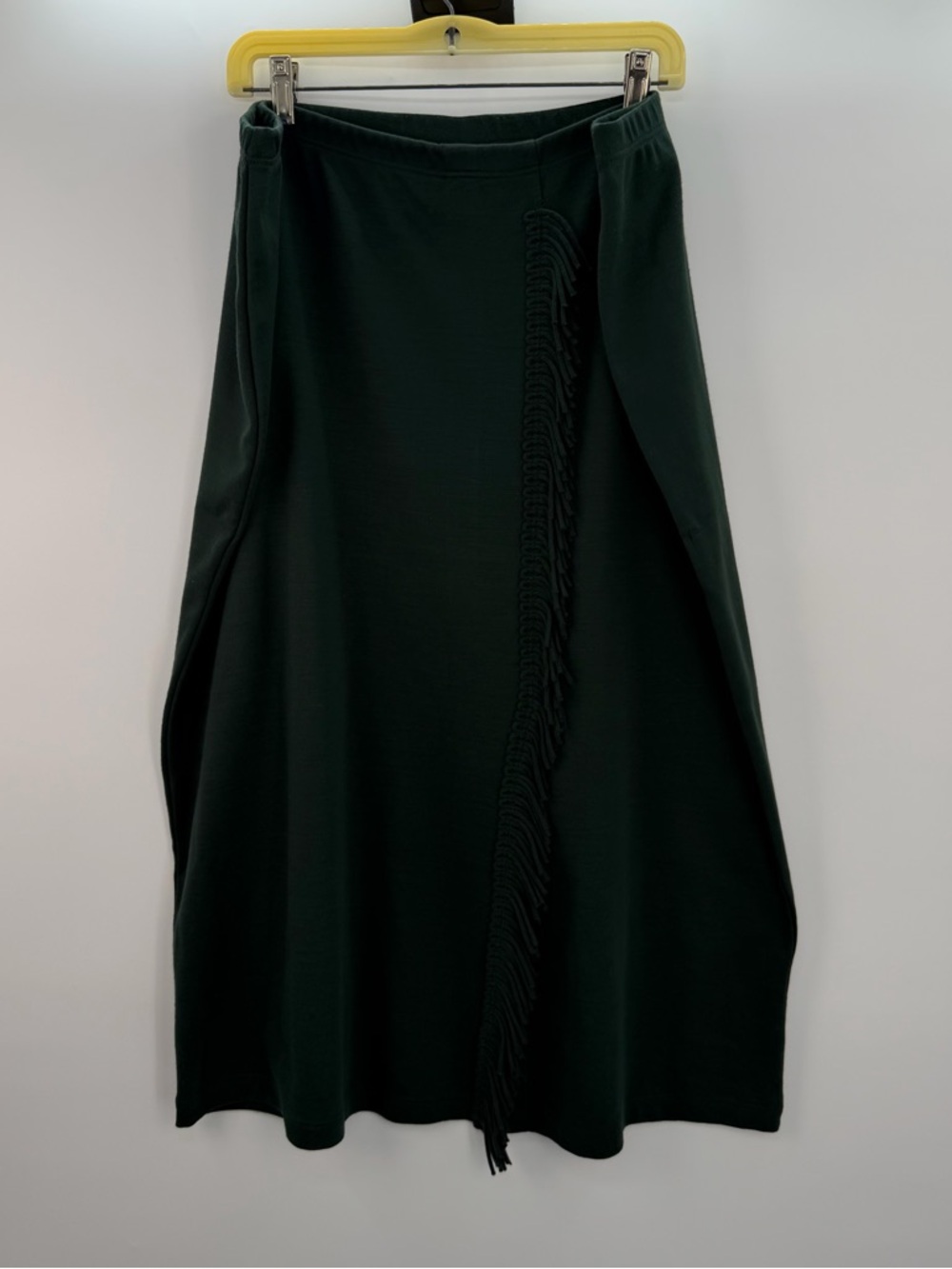 Dorby Woman Matching Set 💚 Size 2X Forest Green Fringe Sweater + Midi Skirt